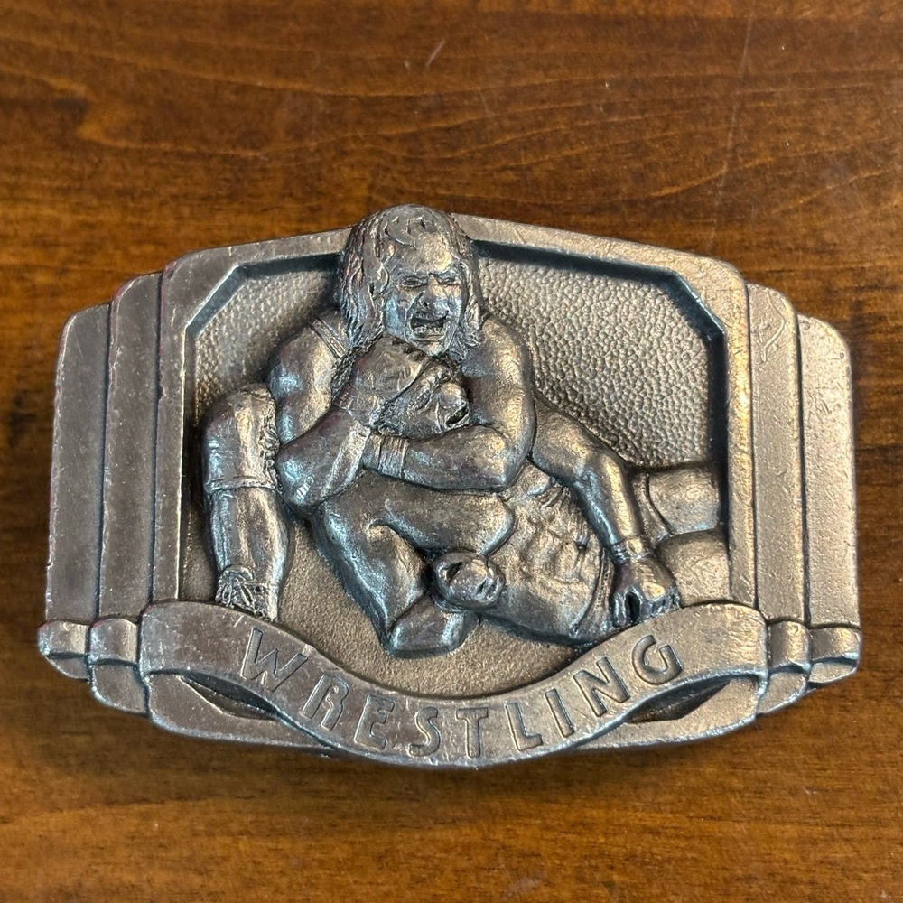 Silver Wrestling Belt Buckle